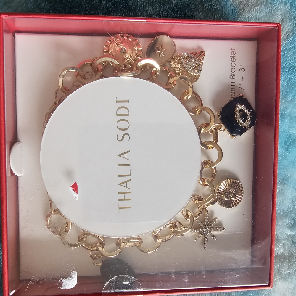 Thalia Sodi Gold Charm Bracelet